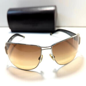 Anne Klein New York Sunglasses AKNY 4113 328/42 Brown & Silver Size: 63-15-125